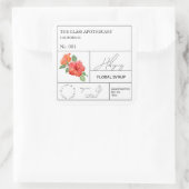 Apothecary Hibiscus Label (Tas)
