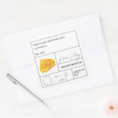 Apothecary Honeycomb Honey Label (Envelop)