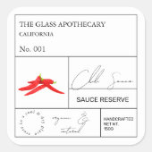 Apothecary Hot Chili Label (Voorkant)