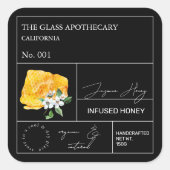 Apothecary Jasmine Infused Honey Label (Voorkant)