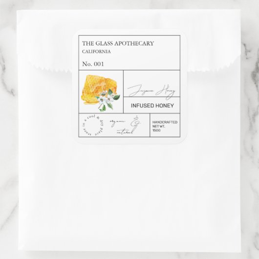 Apothecary Jasmine Infused Honey Label (Tas)