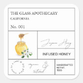 Apothecary Jasmine Infused Honey Label (Voorkant)