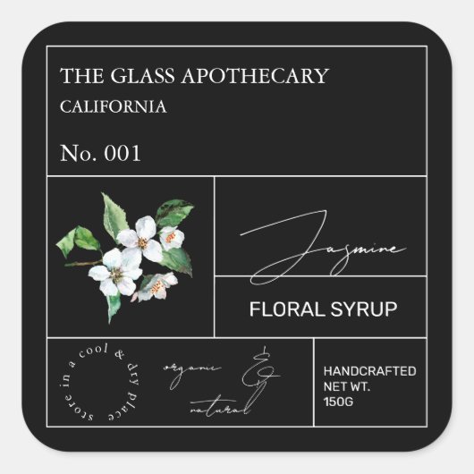 Apothecary Jasmine Label (Voorkant)
