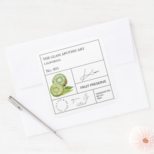 Apothecary Kiwi Label (Envelop)