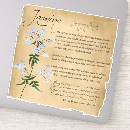 Apothecary, kruidengeneesmiddel: Jasmine | Botanis Sticker