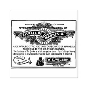 Apothecary Label Rubber Stamp Rubberstempel