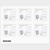 Apothecary Lavender Geurkaars Label (Vel)