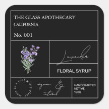 Apothecary Lavender Label