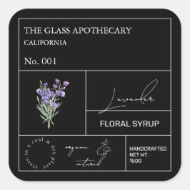 Apothecary Lavender Label