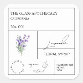 Apothecary Lavender Label