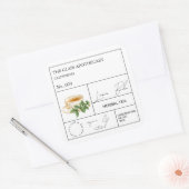 Apothecary Lemon Balm Herbal Tea Label (Envelop)