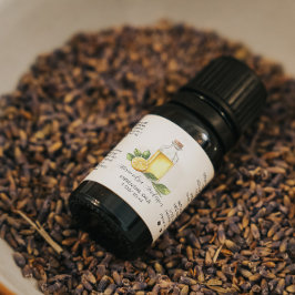 Apothecary Lemon Citrus Essential Oils Waterverf Etiket