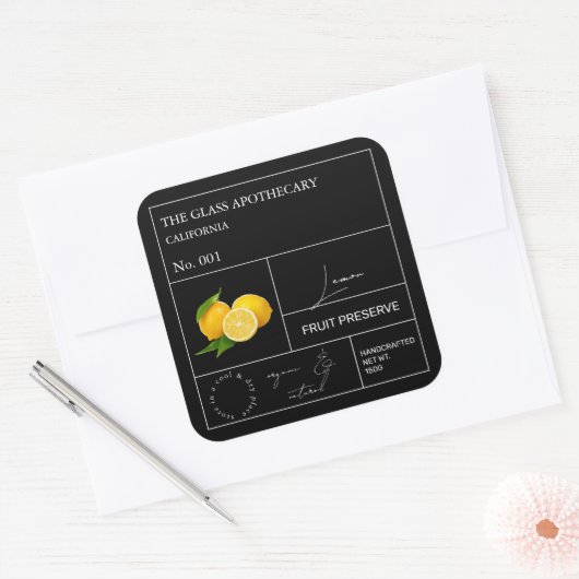 Apothecary Lemon Label (Envelop)
