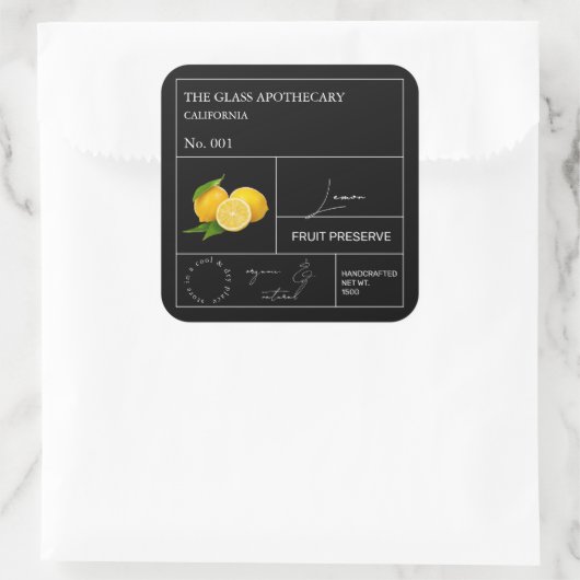Apothecary Lemon Label (Tas)