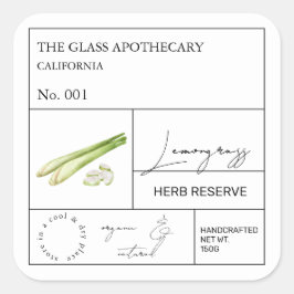 Apothecary LemonGrass Label