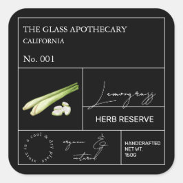 Apothecary LemonGrass Label