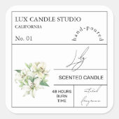 Apothecary Lily Scented Candle Label (Voorkant)