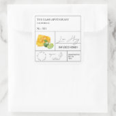 Apothecary Limoen Infused Honey Label (Tas)