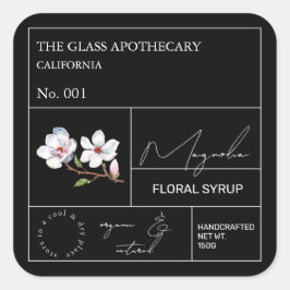 Apothecary Magnolia Label