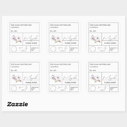 Apothecary Magnolia Label (Vel)