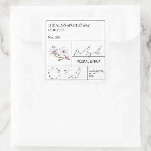 Apothecary Magnolia Label (Tas)
