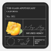 Apothecary Mango Infused Honey Label (Voorkant)