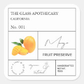 Apothecary Mango Label (Voorkant)