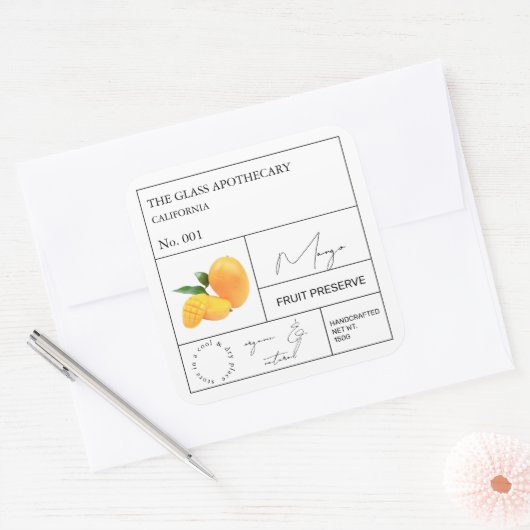 Apothecary Mango Label (Envelop)