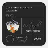 Apothecary Marigold Bubble Bath Label (Voorkant)