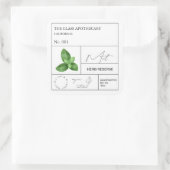 Apothecary Mint Label (Tas)