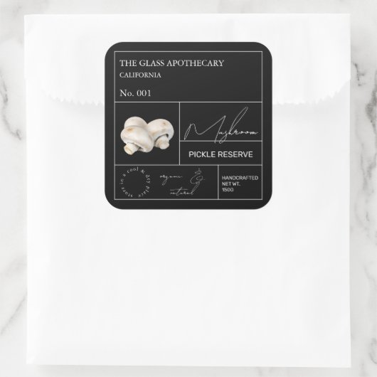 Apothecary Mushroom Label (Tas)