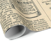 Apothecary  Newspapier Ads Cadeaupapier (Rol Hoek)