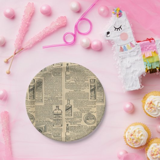 Apothecary  Newspapier Ads Papieren Bordje (Feest)