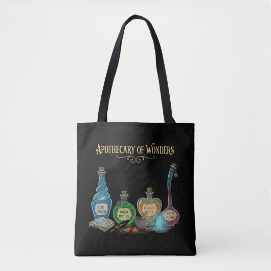 Apothecary of Wonders | Magical Fantasy Tote Bag (Voorkant)