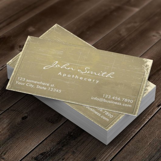 Apothecary  Old Paper Medical Visitekaartje