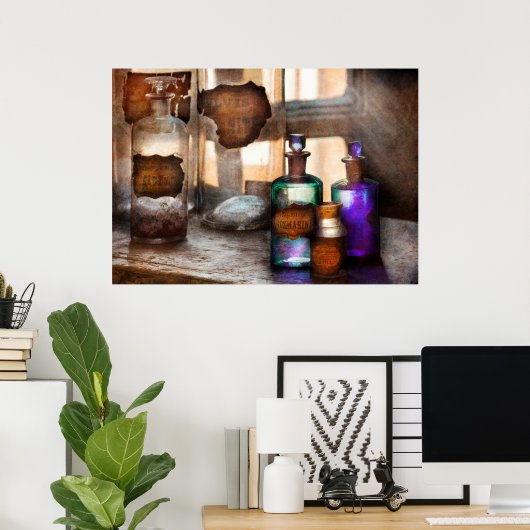 Apothecary - Oleum Rosmarini Poster (Thuiskantoor)