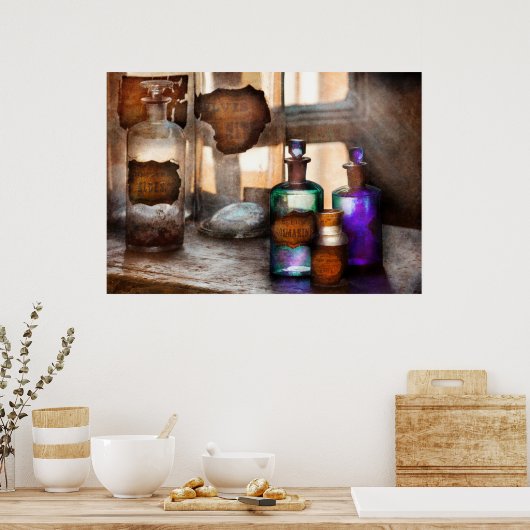Apothecary - Oleum Rosmarini Poster (Keuken)