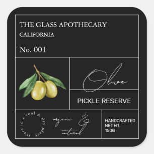 Apothecary Olive Label