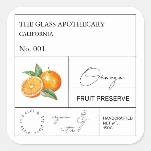 Apothecary Oranje Label (Voorkant)