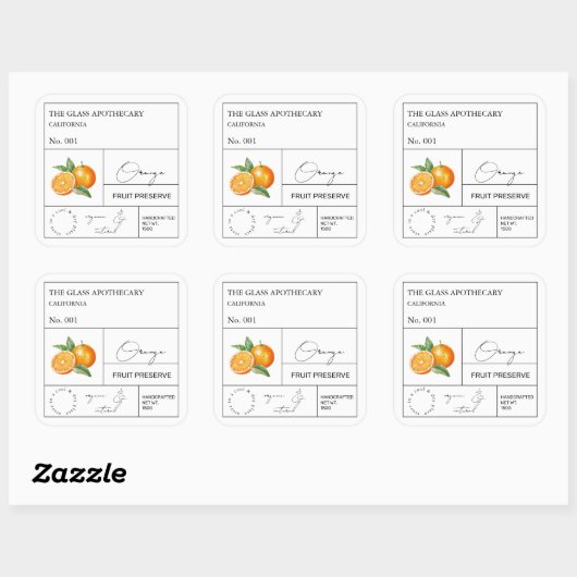 Apothecary Oranje Label (Vel)