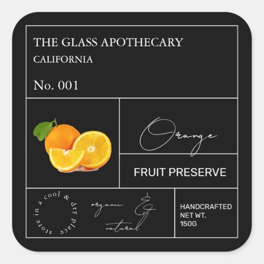 Apothecary Oranje Label (Voorkant)