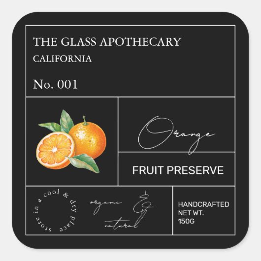 Apothecary Oranje Label (Voorkant)