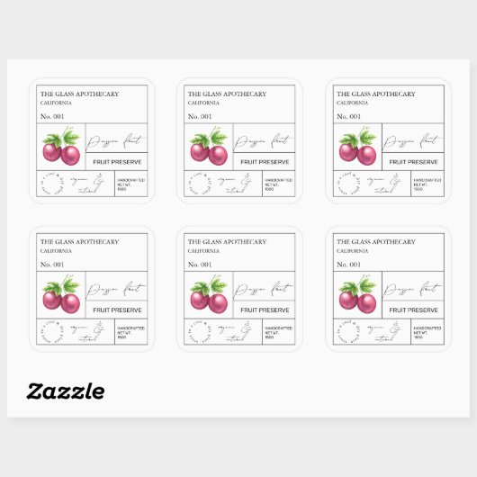 Apothecary Passion Fruit Label (Vel)