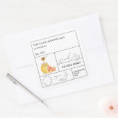 Apothecary Peach - Etiket voor geïnfundeerde honin (Envelop)