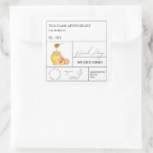 Apothecary Peach - Etiket voor geïnfundeerde honin (Tas)