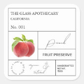 Apothecary Peach Label (Voorkant)