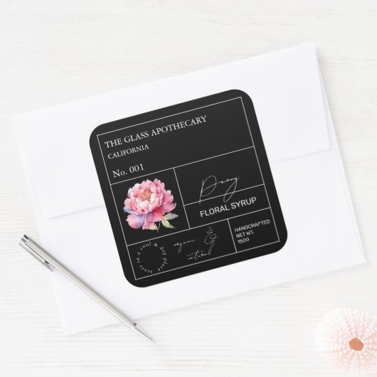 Apothecary Peony Label (Envelop)