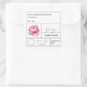 Apothecary Peony Label (Tas)