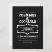 Apothecary Poison Halloween Party Adult Invitation Kaart (Achterkant)