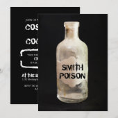 Apothecary Poison Halloween Party Adult Invitation Kaart (Voorkant / Achterkant)